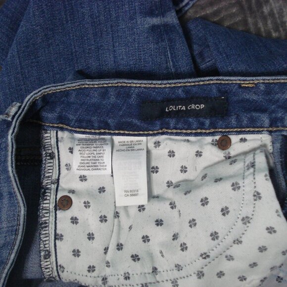 LUCKY BRAND Jeans Women's Size 10/30 Blue Denim Ankle Lolita Crop - Picture 6 of 12